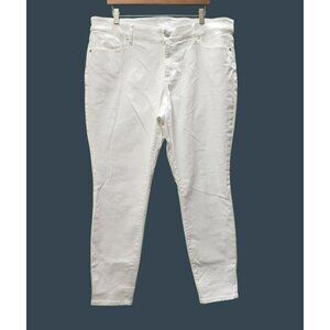 Loft White Skinny Jeans, Womens Size 18 Plus, Cotton Blend, NWT, 29" inseam